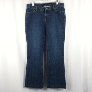 Columbia Lean Boot Cut Jeans Womens Size 12 Dark Wash Denim 34x31